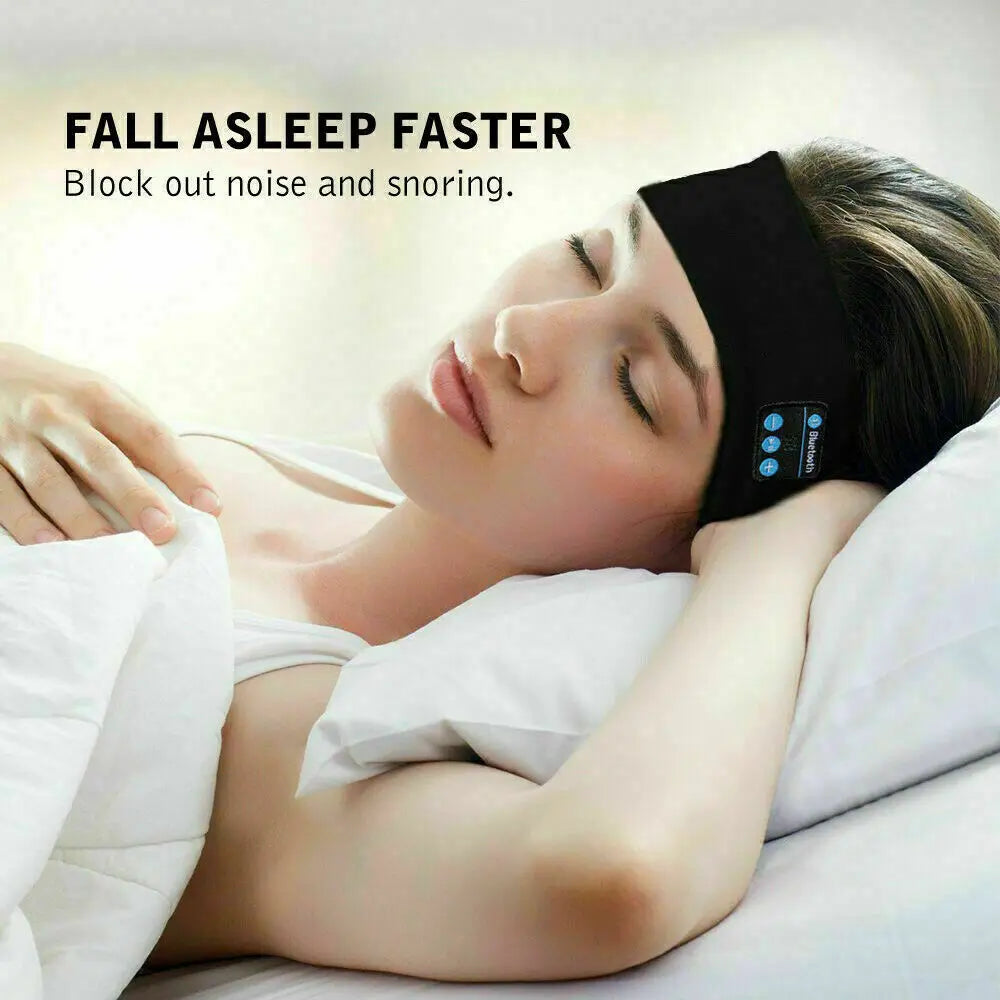 Wireless Bluetooth Earphone Sleeping Running Headband Stereo Earphones Sports Headset Music Hat With Mic Smart Phone Headphone.        eind:Dec16,08.59 MET