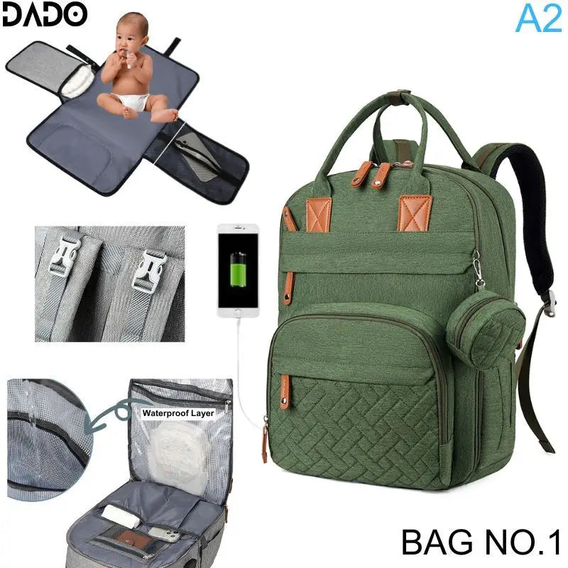 Diaper Bag Backpack Baby Essentials Travel Tote Multifunction Waterproof.