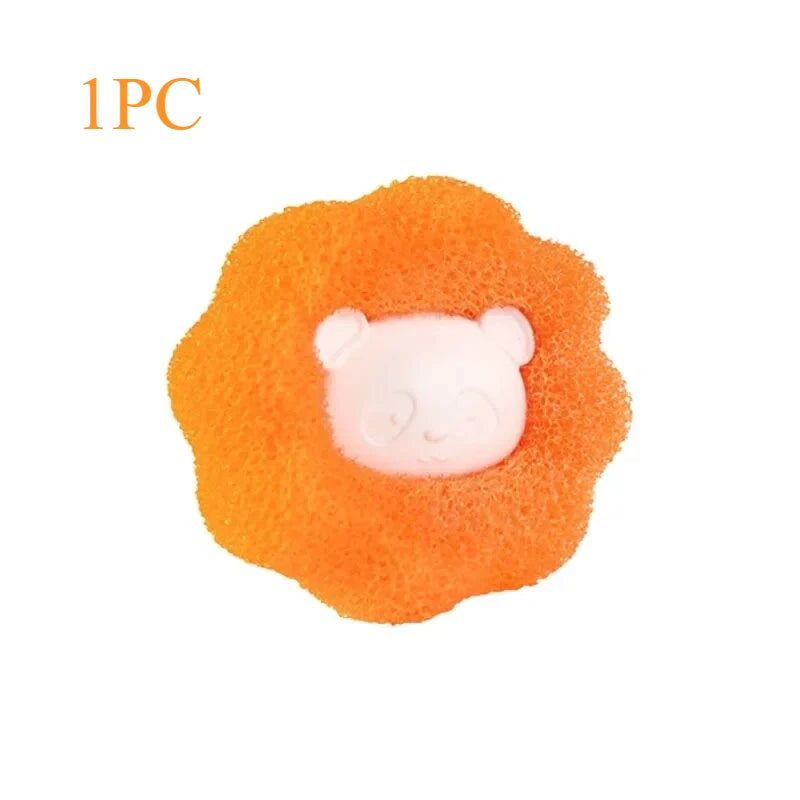 1/4pcs Pet Hair Remover Sponge Cleaning Balls Cat&Dog Sticky Hair Anti-tangle Reusable Washing Machine Filter Household Products