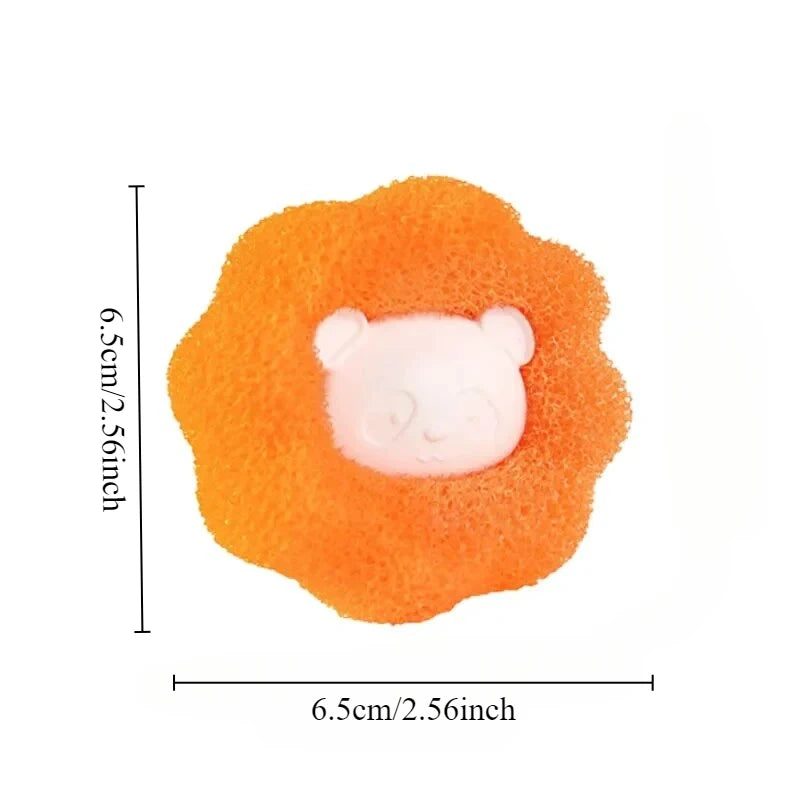 1/4pcs Pet Hair Remover Sponge Cleaning Balls Cat&Dog Sticky Hair Anti-tangle Reusable Washing Machine Filter Household Products