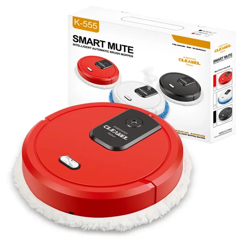 Smart Sweeping and Mop Robot Vacuum Cleaner Household Rechargeable Dry and Wet Home Appliance With Humidifying Spray