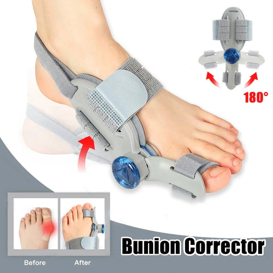 Bunion Corrector Adjustable Hallux Valgu Big Toe Valgus Corrector Rotatable Toe Corrector Straightener Adjustable Toe Correction