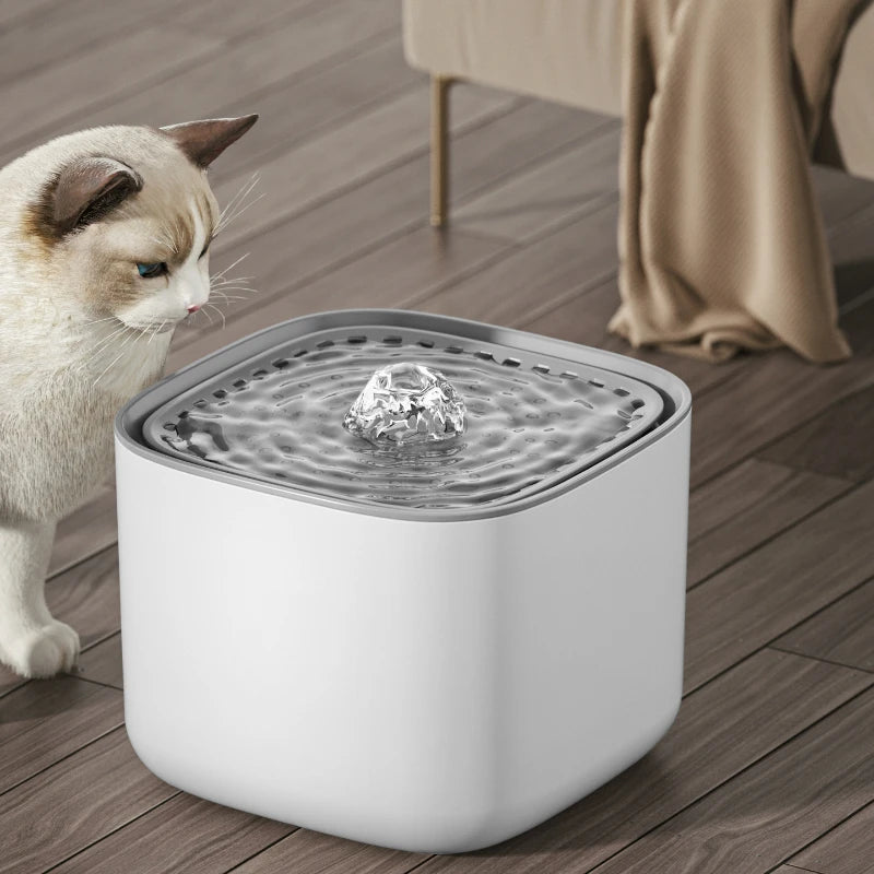 3L Cat Water Fountain Auto Recirculate Filter Large Capacity Filtring Cat Water Drinker USB Electric Mute Cats Water Dispenser