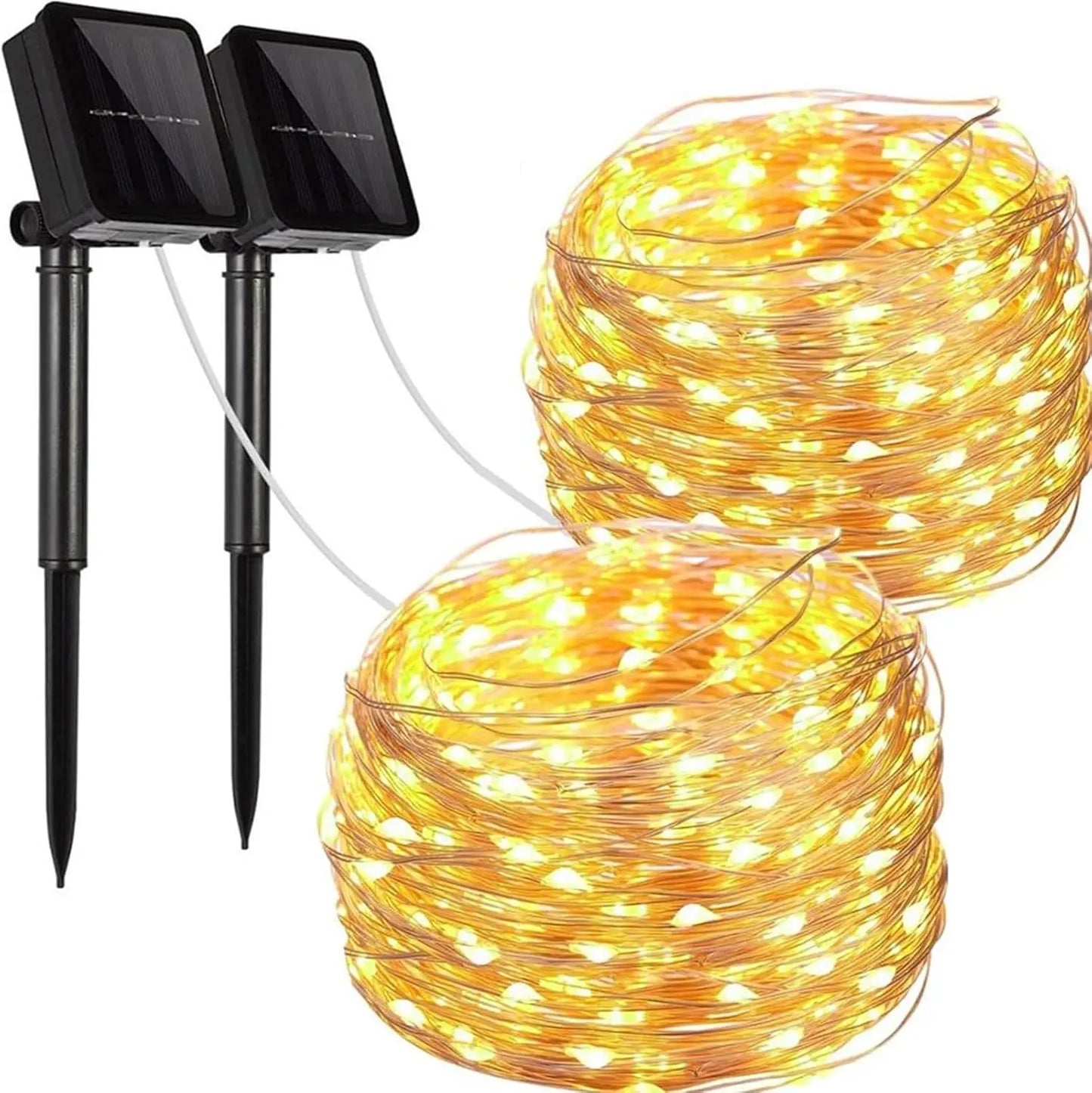 2/4 pcs Solar String Light Outdoor Garden Fairy Lights 33 feet 8 Modes Festoon Lamp Christmas Party Solar Lamp Decor ﻿