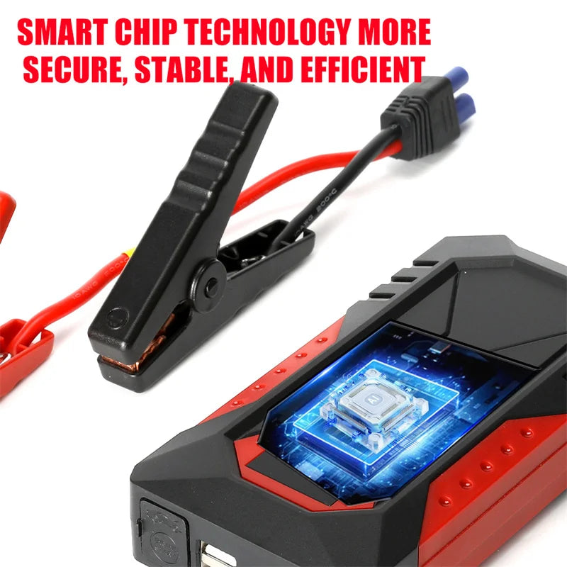 1200A Portable Car Jump Starter 18000mAh Power Bank Car Booster Charger 12V Starting Device Petrol Diesel Car Emergency Booster