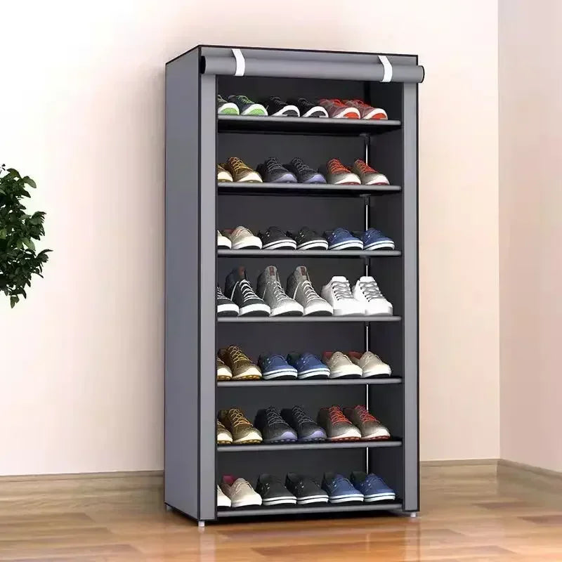 Dustproof Shoe Storage Rack Organizer Multilayer Nonwoven Shoes Storage Cabinet Home Hallway Space-saving Cabinets Shoe Shelf