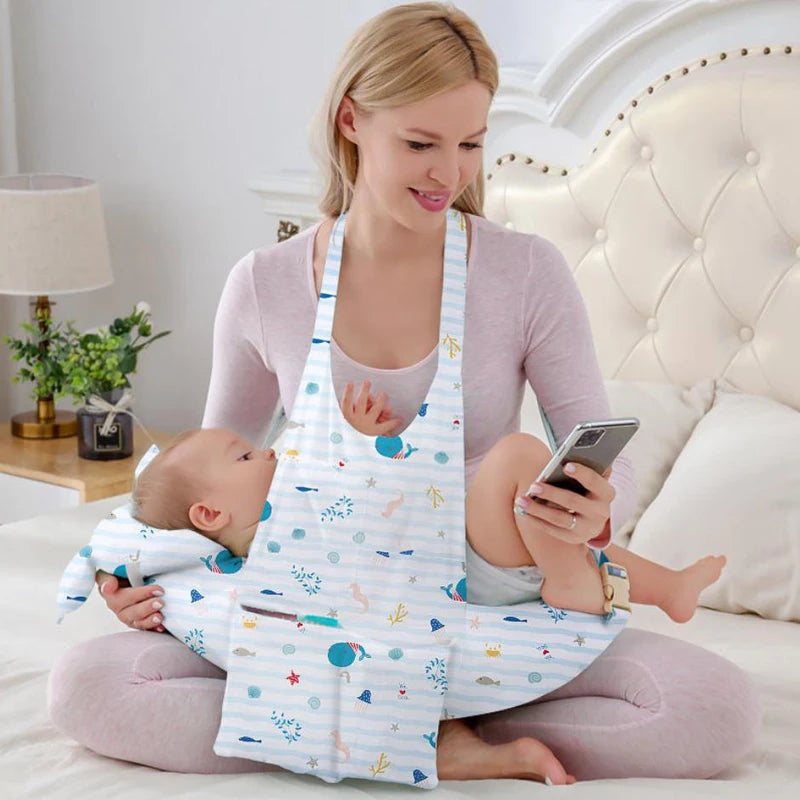 Cotton Removable Washable Newborn Breastfeeding Pillow Multifunctional Mother Baby Nursing Pillow Strap Breastfeeding Pillow