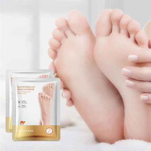 Pedicure Callus Peeling Nourishing Dead Skin Remover Anti Crack Camel Milk Foot Mask Socks Scrub Exfoliating Foot Patch