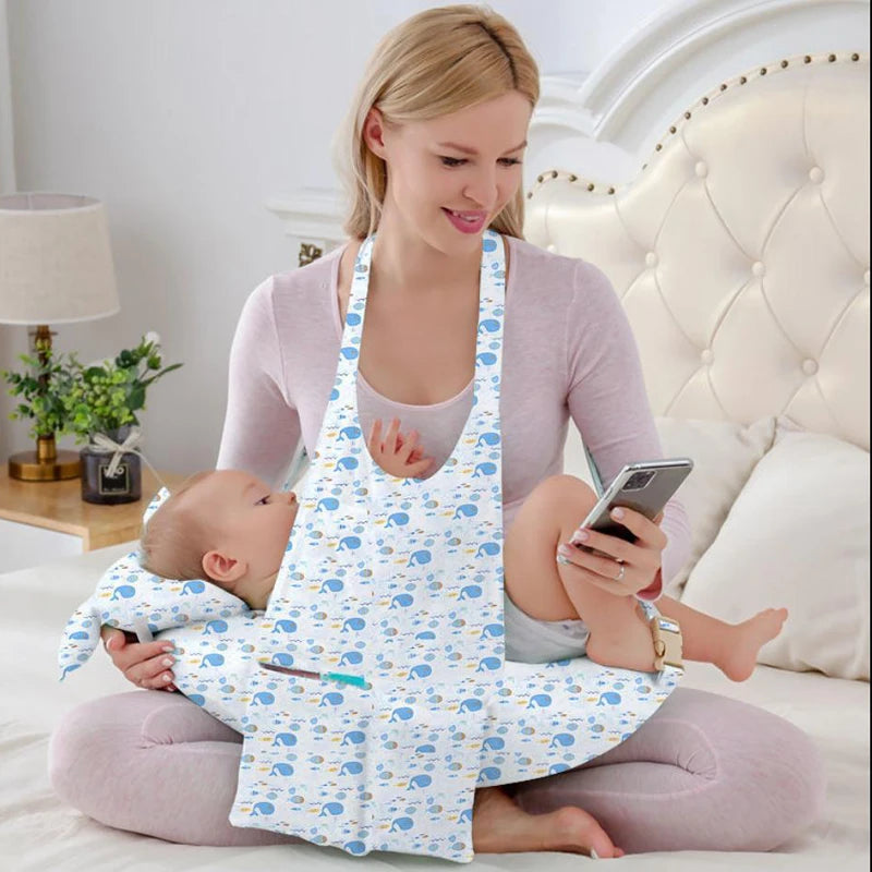 Cotton Removable Washable Newborn Breastfeeding Pillow Multifunctional Mother Baby Nursing Pillow Strap Breastfeeding Pillow