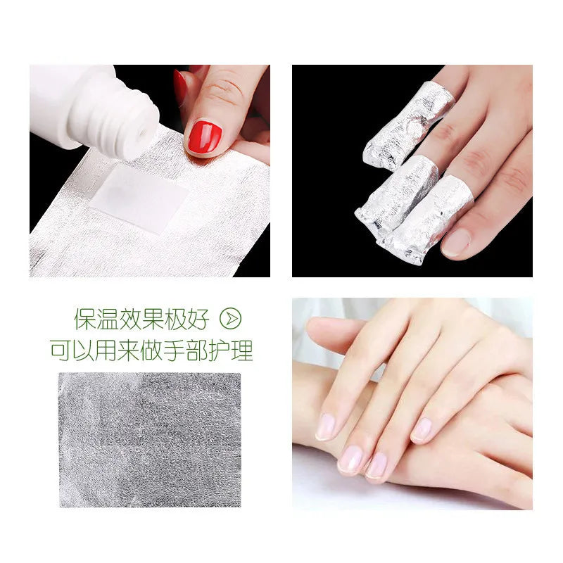 1000Pcs/Lot Aluminium Foil Nail Art Soak Off Acrylic Gel Polish Nail Removal Wraps Remover Makeup Tool Nail Carel