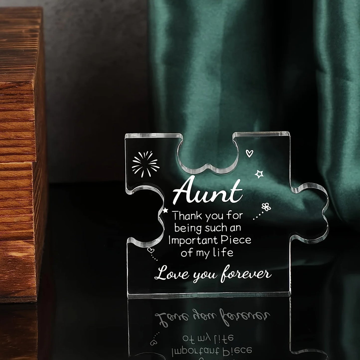 1pc Gifts for Auntie Desk Decorations Best Auntie Gifts - Auntie Birthday, Anniversary, Mother's Day Gift Decorative Ornament