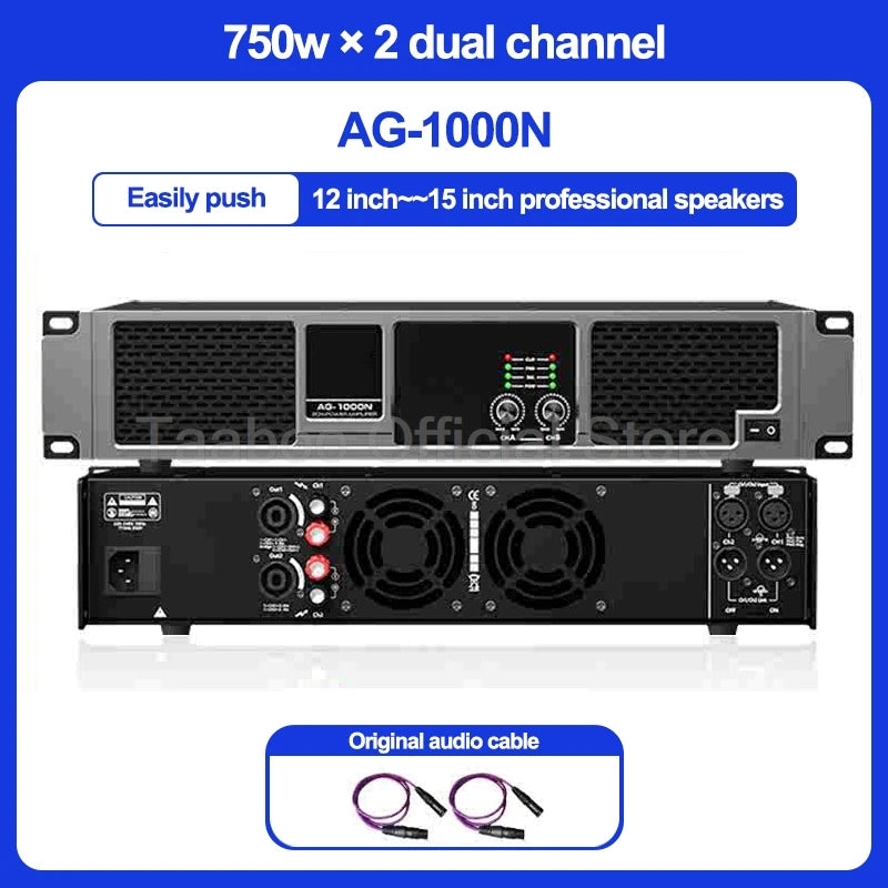 4*2000W Professional Digital Amplifier DSP Super Bass High-Power Rear Stage 4 Channel Audio Amplificador for KTV Sound Equipment