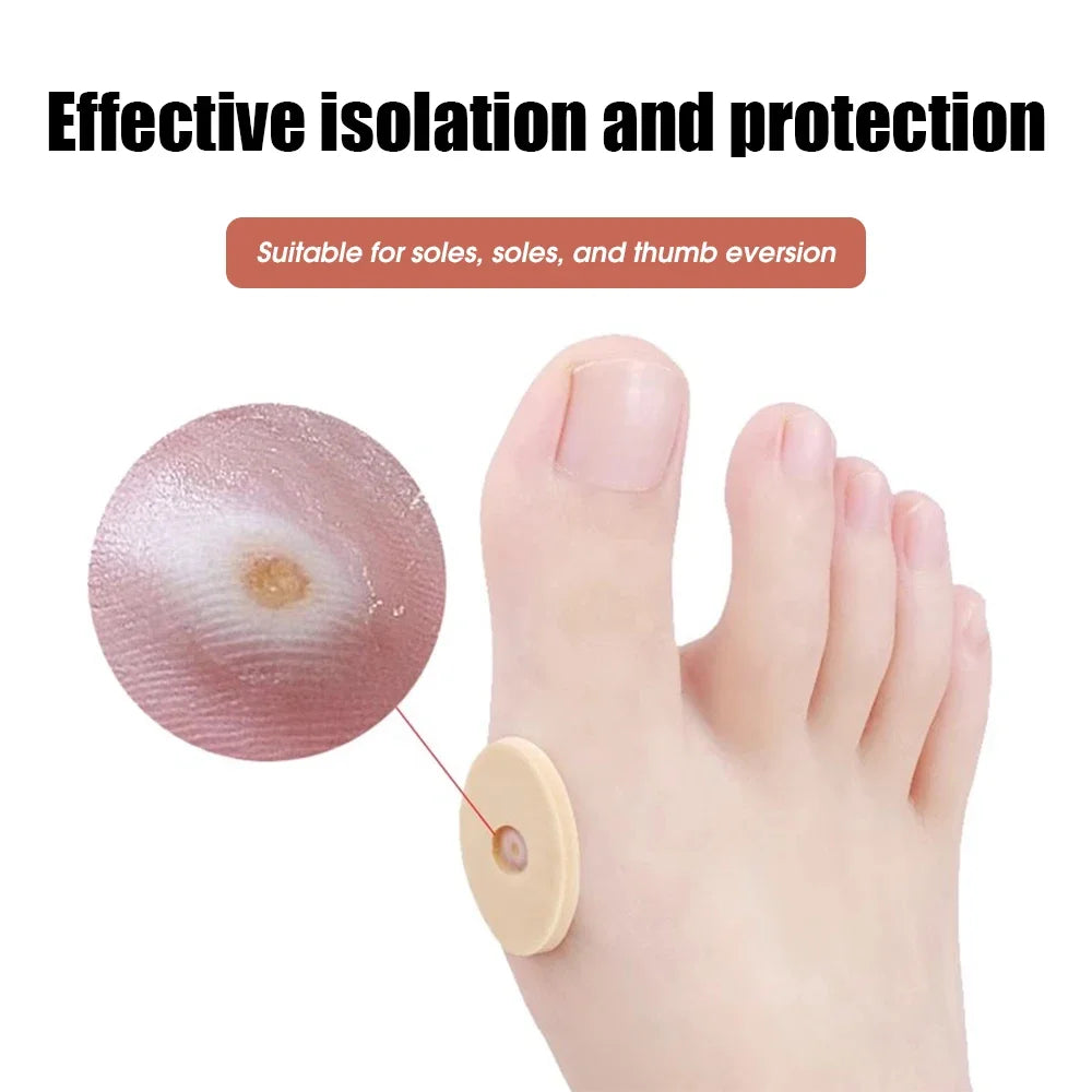 15/75PCS Sheet Callus Sponge Shoes Heel Pad Foam Round Toe Foot Corn Bunion Protectors Pads Medical Plaster Foot Corn Removal