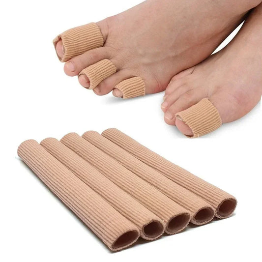 1pc Feet Corrector Finger Corrector Insoles Fabric Gel Silicone Tube Bunion Toes Fingers Separator Divider Protector Calluses