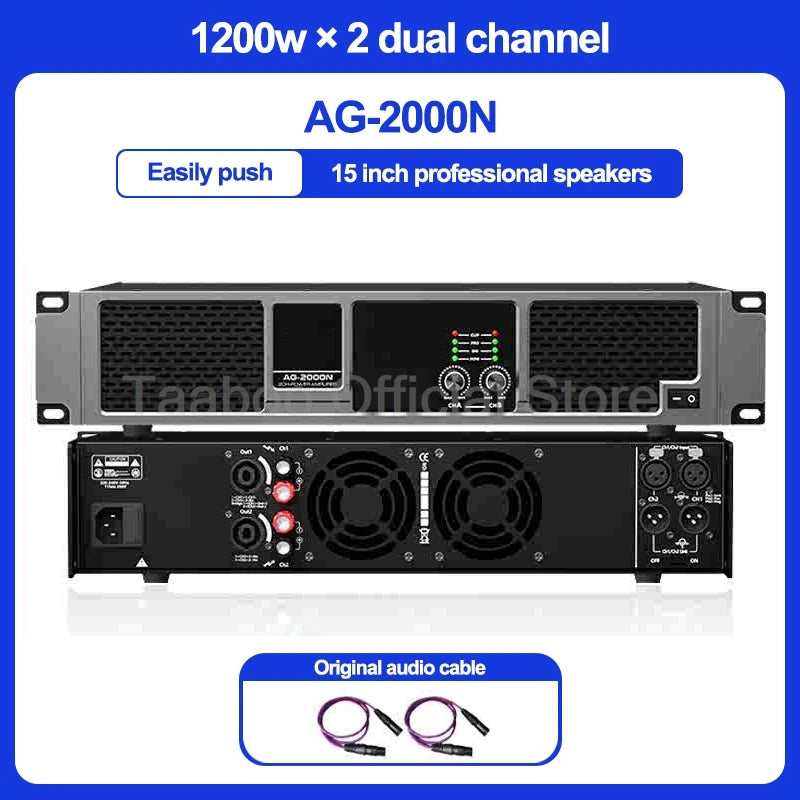 4*2000W Professional Digital Amplifier DSP Super Bass High-Power Rear Stage 4 Channel Audio Amplificador for KTV Sound Equipment