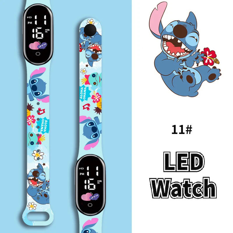 Stitch Children Watches Girls Waterproof Sport Touch Screen Watch for Women Waterproof Digital Clock Bracelet Gifts