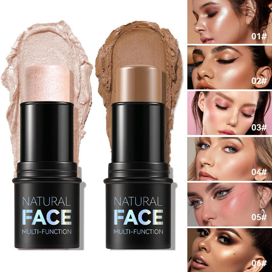 Face Contour Bronzer Stick Face Brighten Highlighter Bar Shimmer Highlighter Blush Stick Concealer Cream Makeup Tool Cosmetics