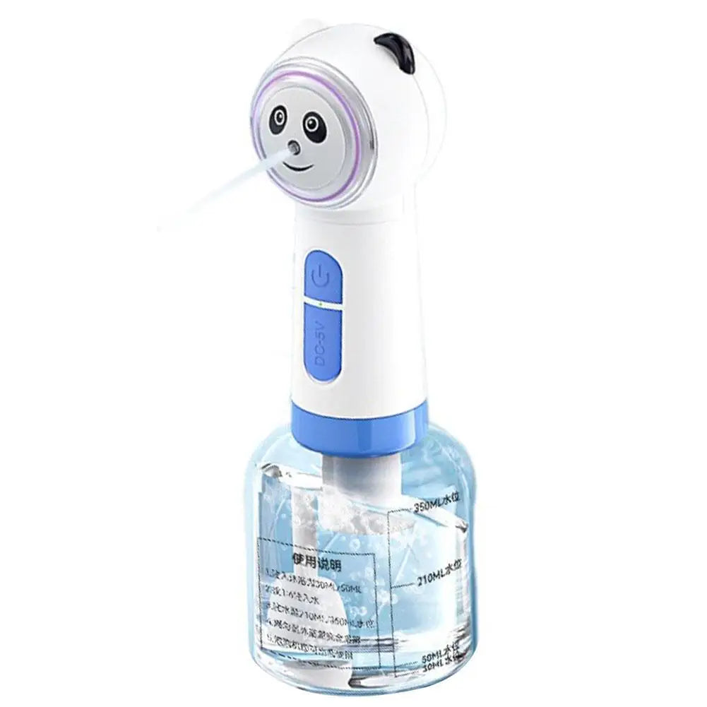 Pet Bubbler Panda Style Usb Charging Cat Dog Electric Shampoo Soap Foam Machine Pet Cleaning Bathing Tools