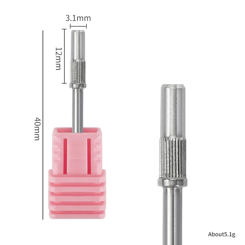 Small Sand Ring Bearing Mandrel Bit for Nails Small Mini Metal Mandrel for Manicure Sandpaper Ring Holder Nail Drill Accessories