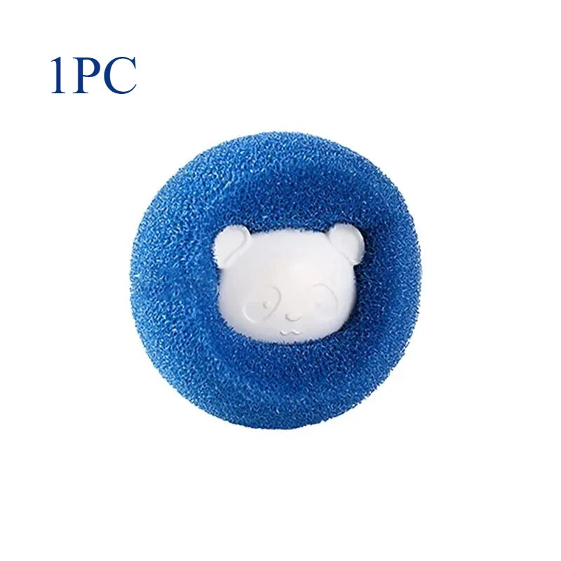 1/4pcs Pet Hair Remover Sponge Cleaning Balls Cat&Dog Sticky Hair Anti-tangle Reusable Washing Machine Filter Household Products