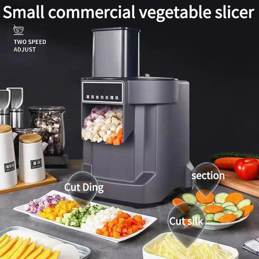 Vegetable Cube Cutting Machine Electric Dicer Onion Potato Carrot Dicer and Shredding Fruit And Vegetable Slicing Machine Slicer