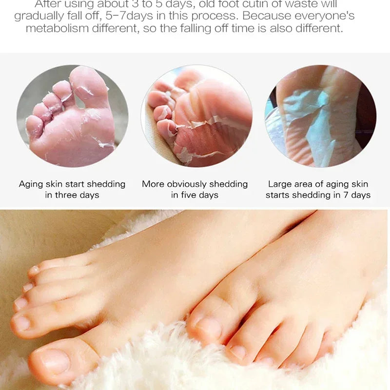 Foot Mask Socks Exfoliating Peel Callus Dead Skin Remover Spa Skin Care Peeling Socks Foot Bath Care Professional Pedicure Tools