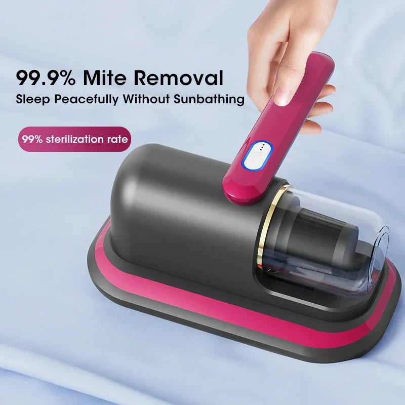 Handheld Mattress Mite Remover 10kPa Cordless Vacuum Cleaner for Home Clothes Sofa Bed Pillows Clean Dust for Home Bedroom