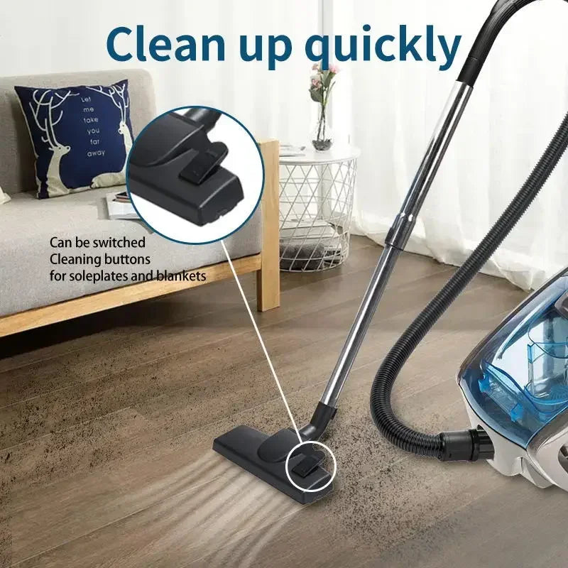 Houselin 2500W Bagless Canister Vacuum Cleaner, Multi-Cyclonic Filtration, Corded Vacuum for Hard Floors, Carpets, Pet Hair