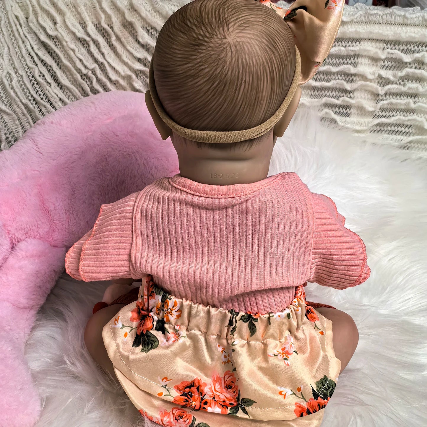 18 inch/48 cm Smiling Reborn Baby Dolls Full Body Silicone Vinyl Girls Newborn Doll Cute Toddler DIY Toy Birthday XMAS Gift