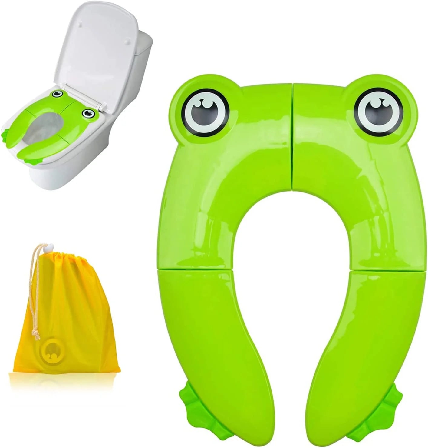 Portable Folding Non Slip Silionce Pads Potty Training Seat for Kids Foldable Toddlers Toilet Seat Potty Seat Cover for Travel