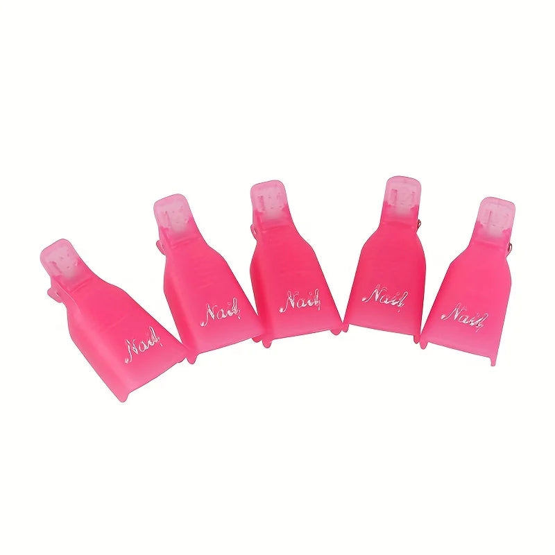 Nail Tools Nail Remover Clip 10 Instead of Tinfoil Can Be Used Repeatedly Nail Sleeve Multi-Color Opp Bag