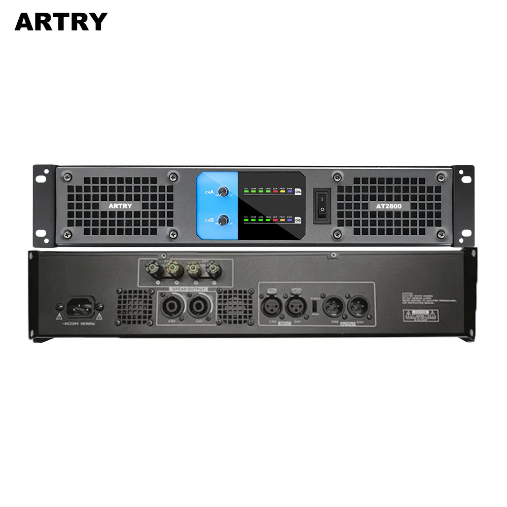 ARTRY AT2800/AT48000 professional power amplifier digital power amplifier four/two channel large conference, home stage, high power post amplifier