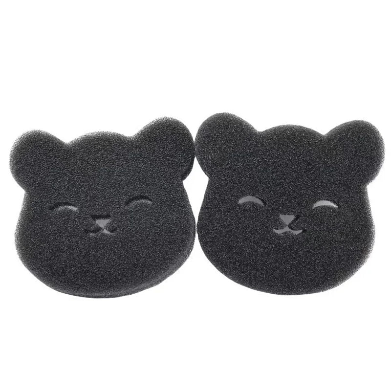 2 /4 Sets Of Household Pet Hair Remover, Machine Washed Bear Sticky Sponge, Reusable, Suitable For Washing Machine, Dryer, Black