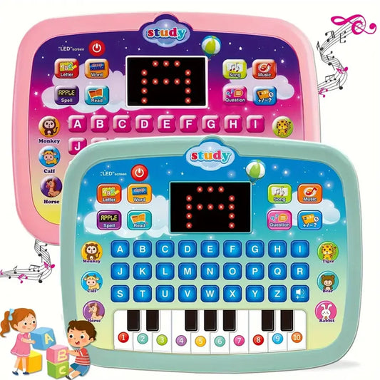 Kids Learning Pad/Tablet Interactive Toddler Toys with Numbers Alphabets Educational Toy for Preschool Boys & Girls 3-8 Year Old