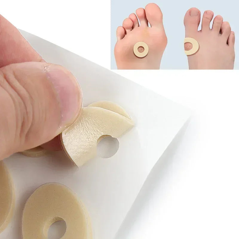 15/75PCS Sheet Callus Sponge Shoes Heel Pad Foam Round Toe Foot Corn Bunion Protectors Pads Medical Plaster Foot Corn Removal