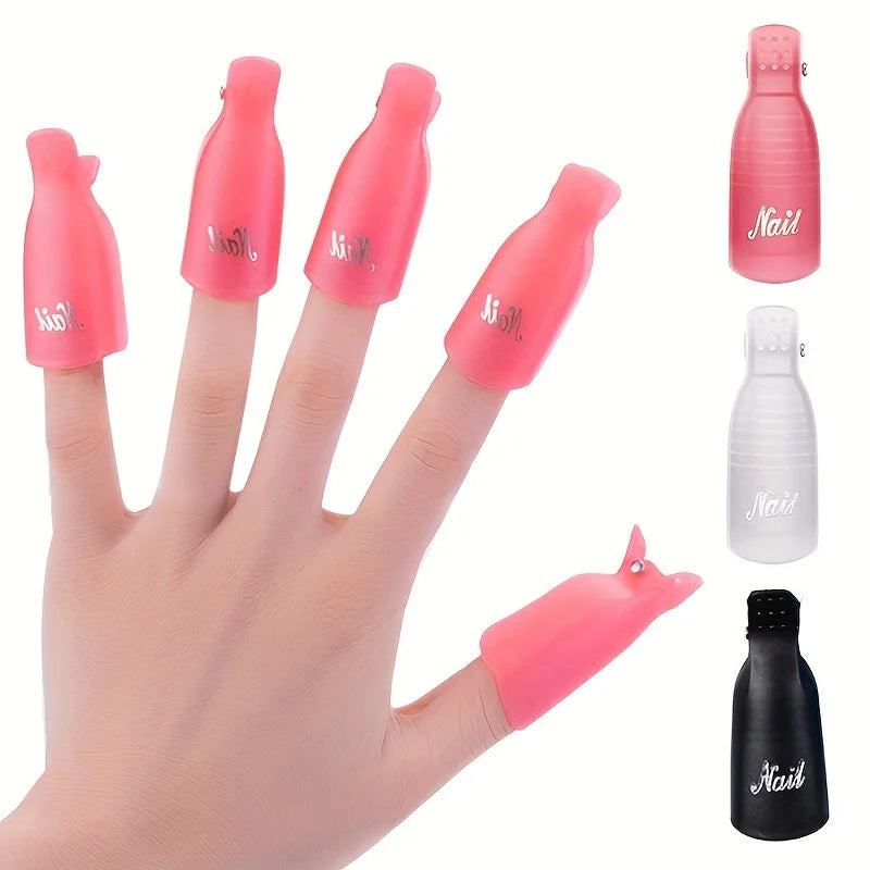 Nail Tools Nail Remover Clip 10 Instead of Tinfoil Can Be Used Repeatedly Nail Sleeve Multi-Color Opp Bag