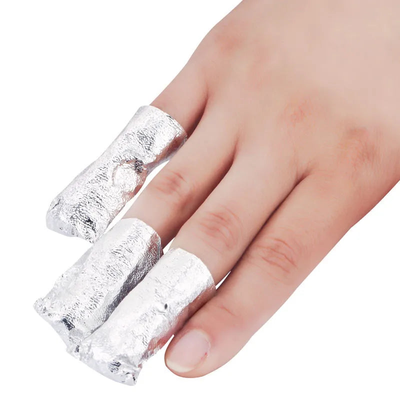 1000Pcs/Lot Aluminium Foil Nail Art Soak Off Acrylic Gel Polish Nail Removal Wraps Remover Makeup Tool Nail Carel