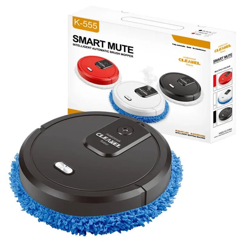 Smart Sweeping and Mop Robot Vacuum Cleaner Household Rechargeable Dry and Wet Home Appliance With Humidifying Spray