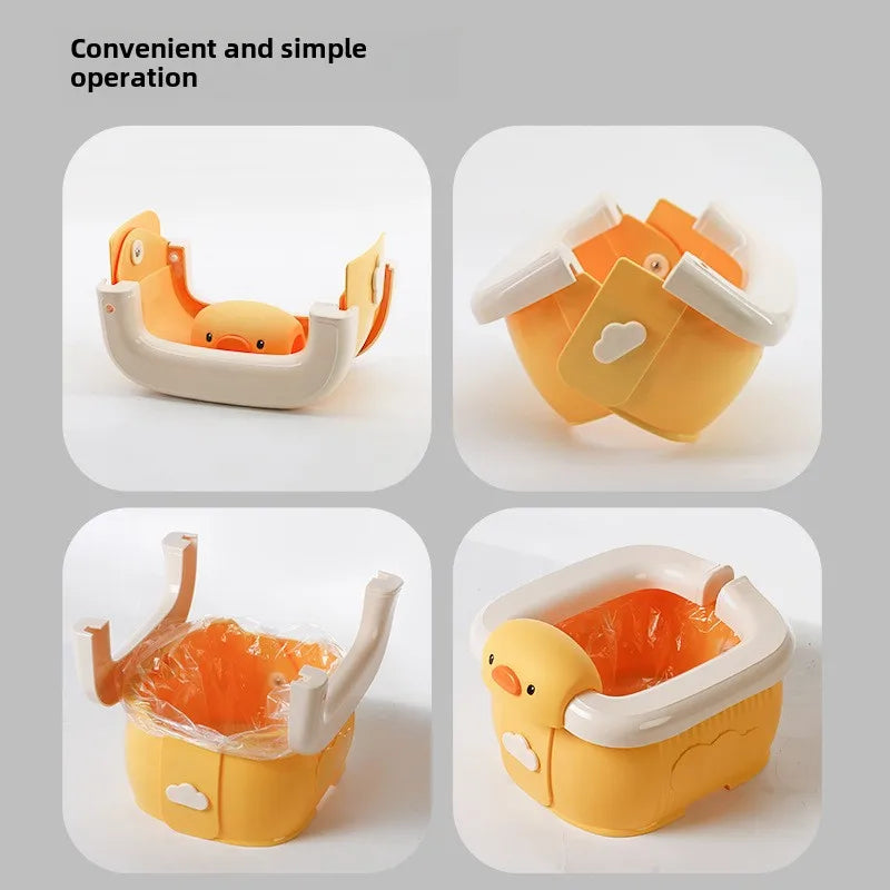 Children's Outdoor Folding Toilet, Portable Children's Urinal, Male and Female Baby Travel Seat Toilet, Car Seat Toilet